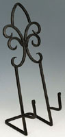 Black Wrought Iron Platter Stand