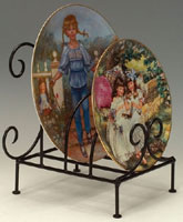 Four Plate Wrought Iron Flat Stand