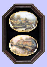 Oak Two-Plate Frame For Oval Plates