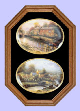 Oak Two-Plate Frame For Oval Plates