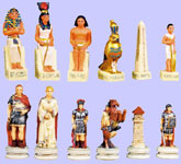 Egyptians vs Romans Chess Set