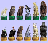 Endangered Species Chess Set