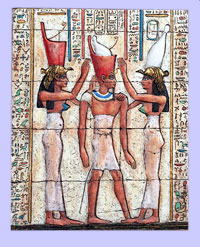 Pharaoh Crowned by Nekhbet & Wadjet 