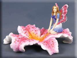 Fairy Figurine Trinket Tray  - Faerie, fairie, faery, fay, fae, fey