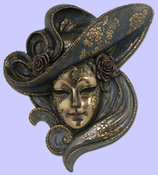 Nouveau  Venetian Mask Rosa