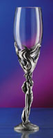 Medieval Pewter Stem Glassware & Stemware