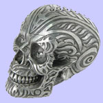 Maori Ram Skull Container