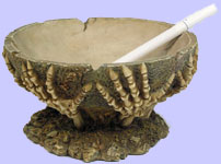 Skeletal Hands Ashtray