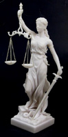 Blind Justice  Statue - Themis - The Goddess Dike