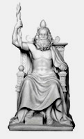 Zeus  Enthroned Statue  - Jupiter