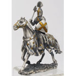 Medieval Knights In Armor On Horses