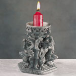 Medieval Gargoyle Candleholder