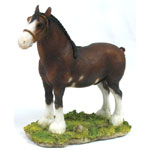 Clydesdale Horse Figurine