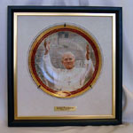 Black Finish Wood Plate Frame With Gold Liner 