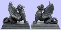 Gargoyle Bookends