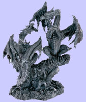 Fighting Dragons On Tree