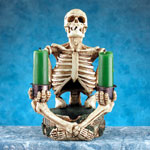 Skeleton Smoke Srack Candleholder