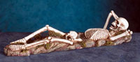 Kick Back Skull Incense Burner