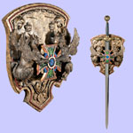 Griffin Sword Holder / Wall Plaque