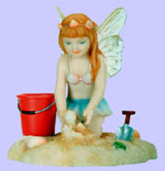 Beach Fairy Playing In Sand