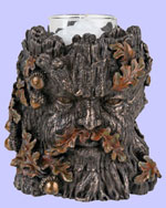 Fall Greenman Votive Holder