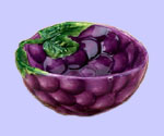 Set of 2 Grapes Dipping Bowl