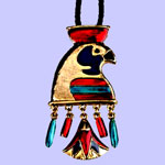 Horus Lotus Pendant/Brooch Costume Jewelry