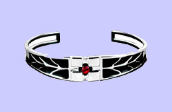 Square Ruby Bracelet Costume Jewelry
