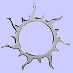 Tribal Sun Pendant Costume Jewelry