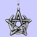 Celtic Moon Pendant Costume Jewelry