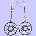 Halo Sun Earrings Costume Jewelry