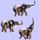 Set of 3 Elephants