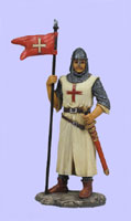 Crusader Holding Flag