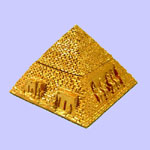 Golden Eye Of Horus Pyramid