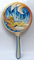 Diving Beauty Mermaid Hand Mirror