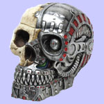 Cyborg Skull Container