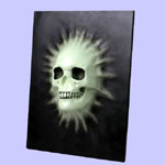 Glow In The Dark Skull Plaque