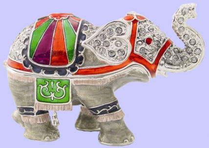elephant jeweled box