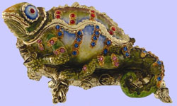 Iguana Jeweled Box