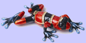 Frog Jeweled Box
