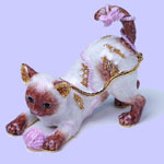 Cat Jeweled Box