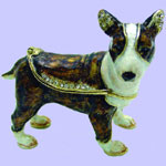 Bull Terrier Jeweled Box