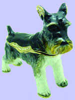 Schnauzer Jeweled Box