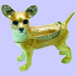 Chihuahua Jeweled Box