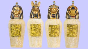 Set of 4 Canopic Jars