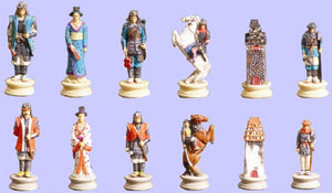 Japanese Samurai Chess Set