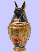 Ceramic Canopic Jar Duamuted