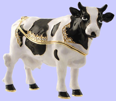 cow jeweled box