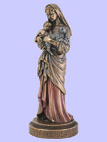 Virgin Mary With Baby Jesus and Lamb