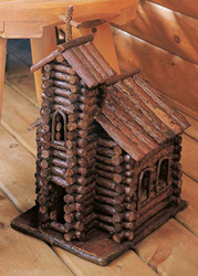 Log Church Bird House